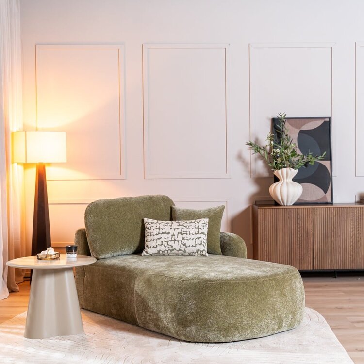 Chaiselongue Vienna Chenille Grün rechts