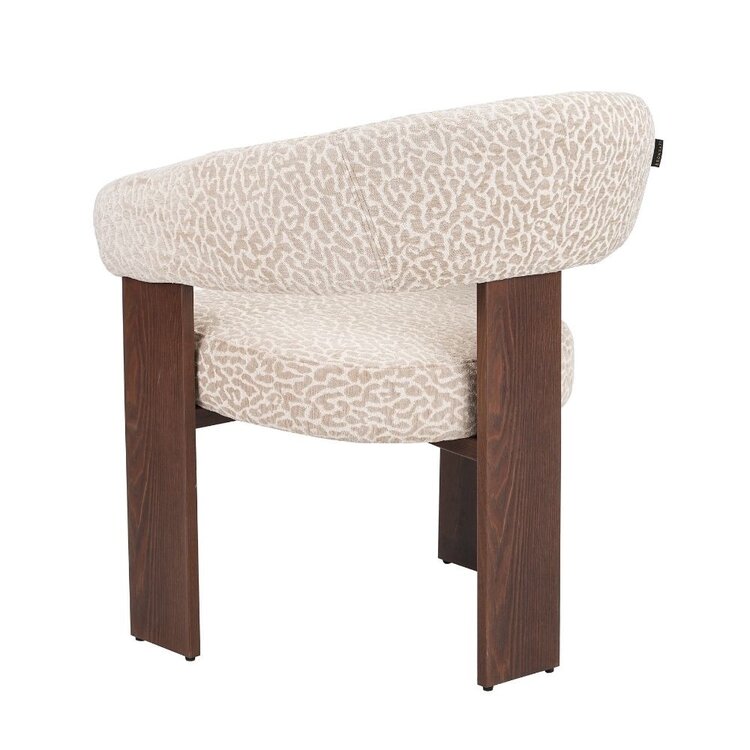 Sessel Liva taupe Leo-Print