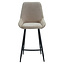 Barhocker Lynn Samt beige 71 cm