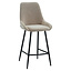 Barhocker Lynn Samt beige 71 cm