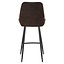 Barhocker Lynn Samt braun 71 cm