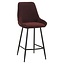 Barhocker Lynn Samt lila 71 cm