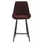Barhocker Lynn Samt lila 71 cm