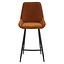 Barhocker Lynn Samt ocker 71 cm