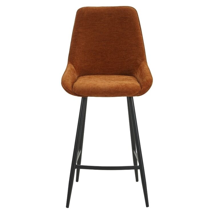 Barhocker Lynn Samt ocker 71 cm