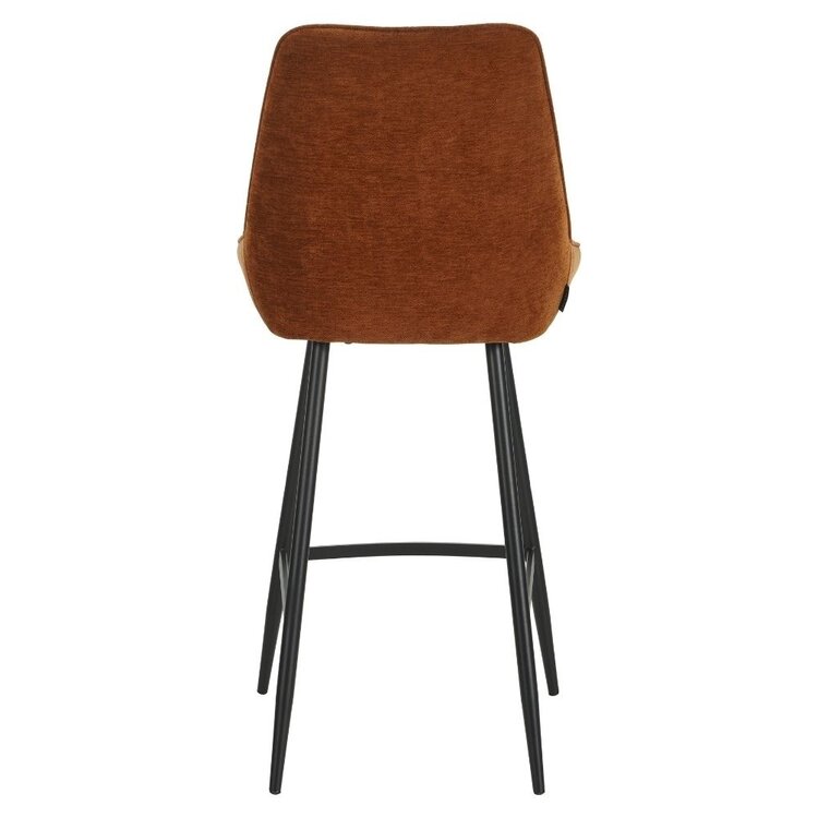 Barhocker Lynn Samt ocker 71 cm