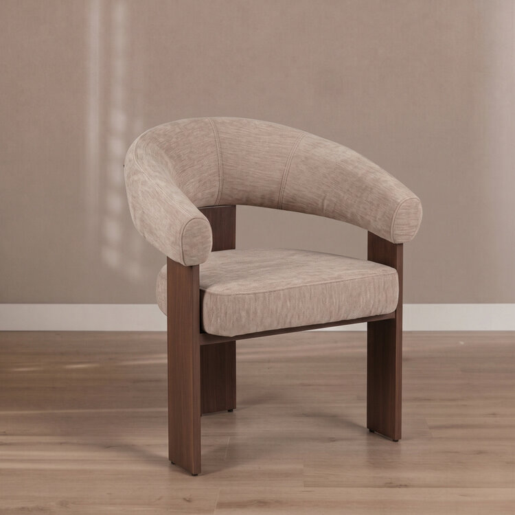 Sessel Liva Samt beige