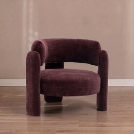 Sessel Jolie Samt lila