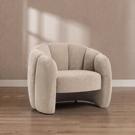 Sessel Lois Samt beige