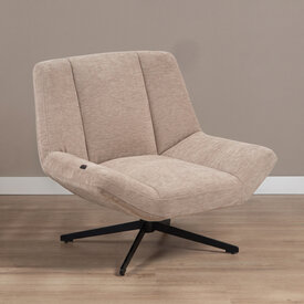 Sessel Mara drehbar Samt beige