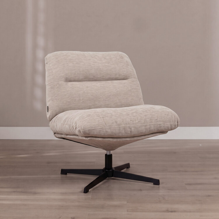 Sessel Sara drehbar Samt beige