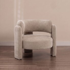 Sessel Jolie Samt beige
