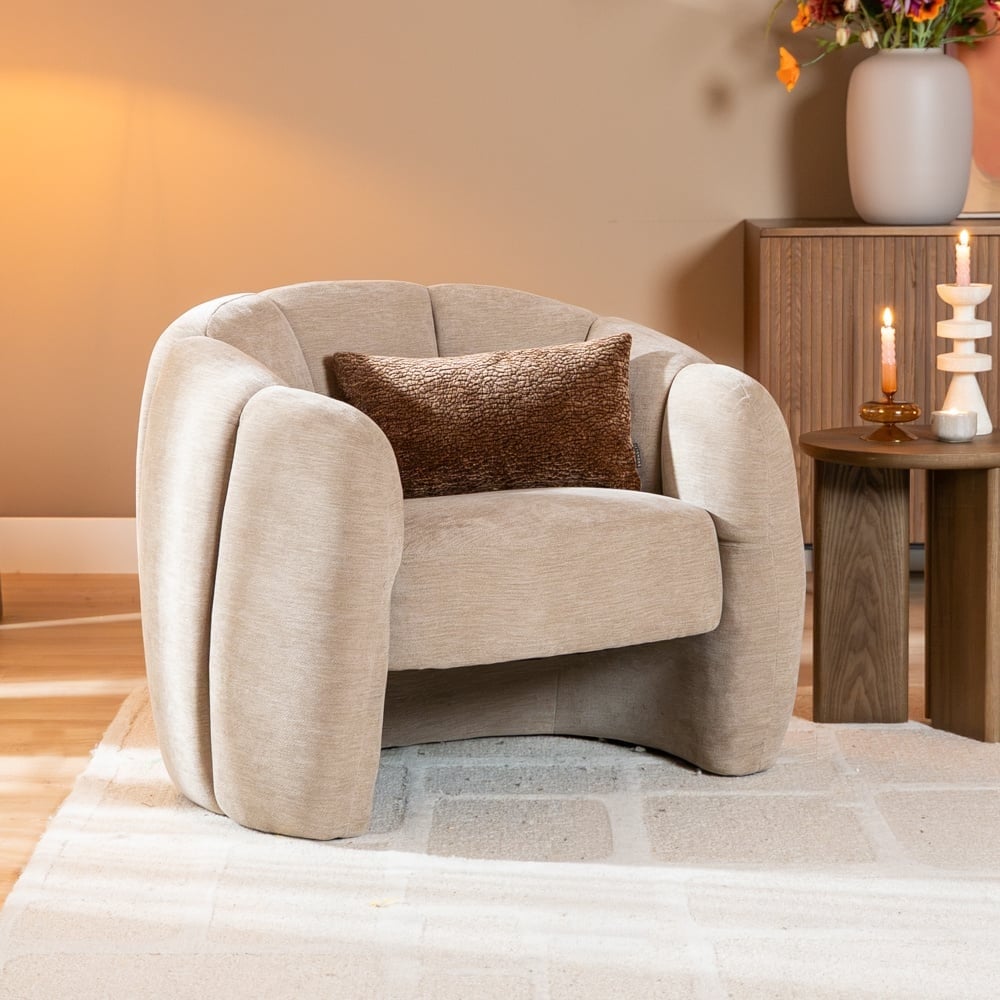 Sessel Lois Samt beige