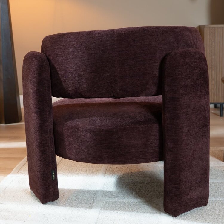 Sessel Jolie Samt lila