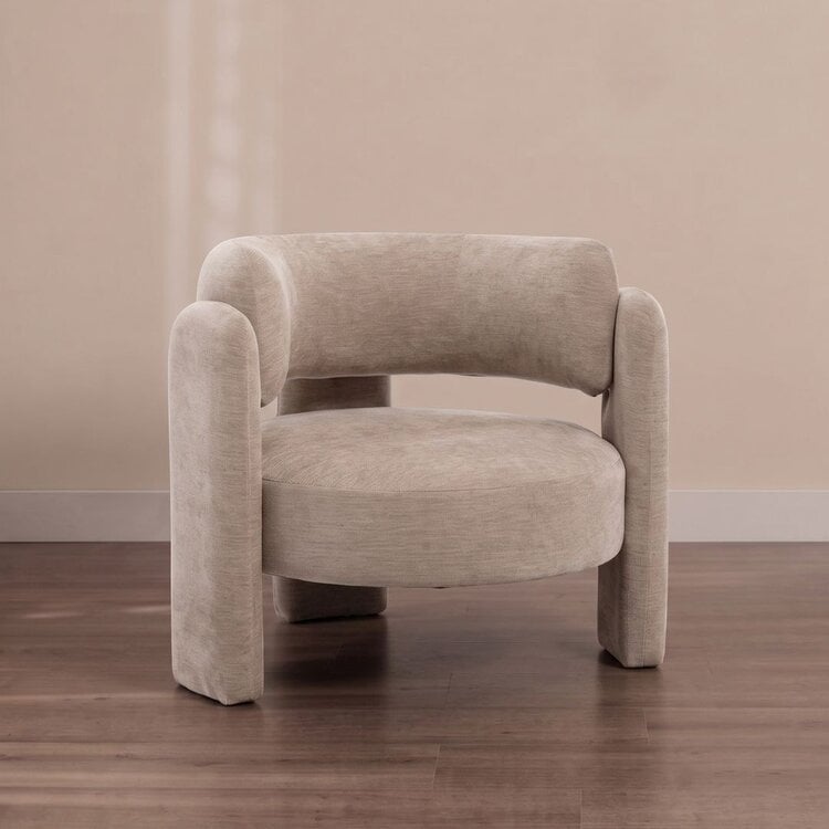 Sessel Jolie Samt beige