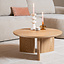 Couchtisch Aya ø68 cm Eiche natur