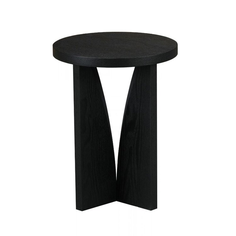 Beistelltisch Miami ø35 cm Eiche schwarz