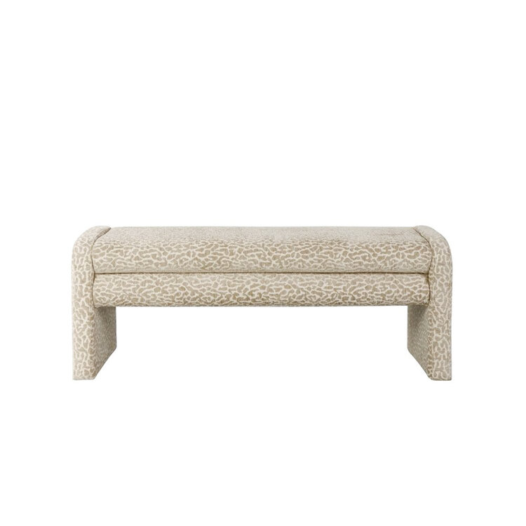 Esszimmerbank Lux taupe Leo-print 100 cm