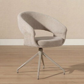 Esszimmerstuhl Suzie drehbar Samt beige