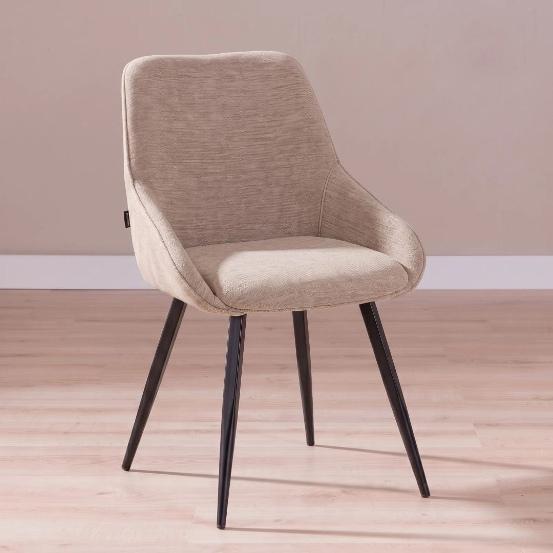 Esszimmerstuhl Lynn Samt beige