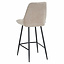 Barhocker Lynn Samt beige 71 cm