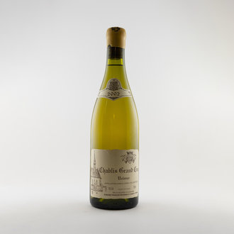 DOMAINE FRANÇOIS RAVENEAU CHABLIS GRAND CRU "VALMUR" - DOMAINE FRANÇOIS RAVENEAU - BOURGOGNE 2002 DOMAINE FRANÇOIS RAVENEAU CHABLIS GRAND CRU "VALMUR" - DOMAINE FRANÇOIS RAVENEAU - BOURGOGNE 2002