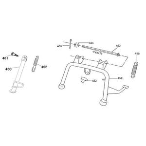 AGM VX50 Zij standaard veer 462