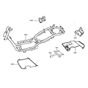 AGM VX50 Swingarm motor ophanging robber stop 582