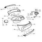 AGM VX50 S Strip onder rechter achterkap in kleur (356)