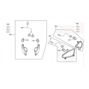 AGM VX50 S Knipperlicht links achter (495)