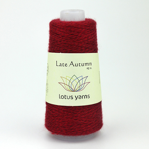 Lotus Yarns Late  Autumn - Nr. 06 - donkerrood