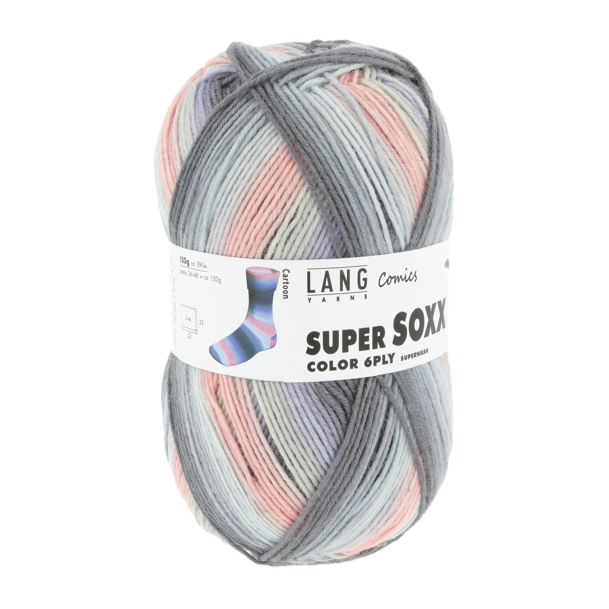 Lang Yarns Super Soxx 6dr. - Nr. 374