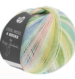 Lana Grossa Meilenweit Cool Wool 4 socks print - 7756 - groen/roze