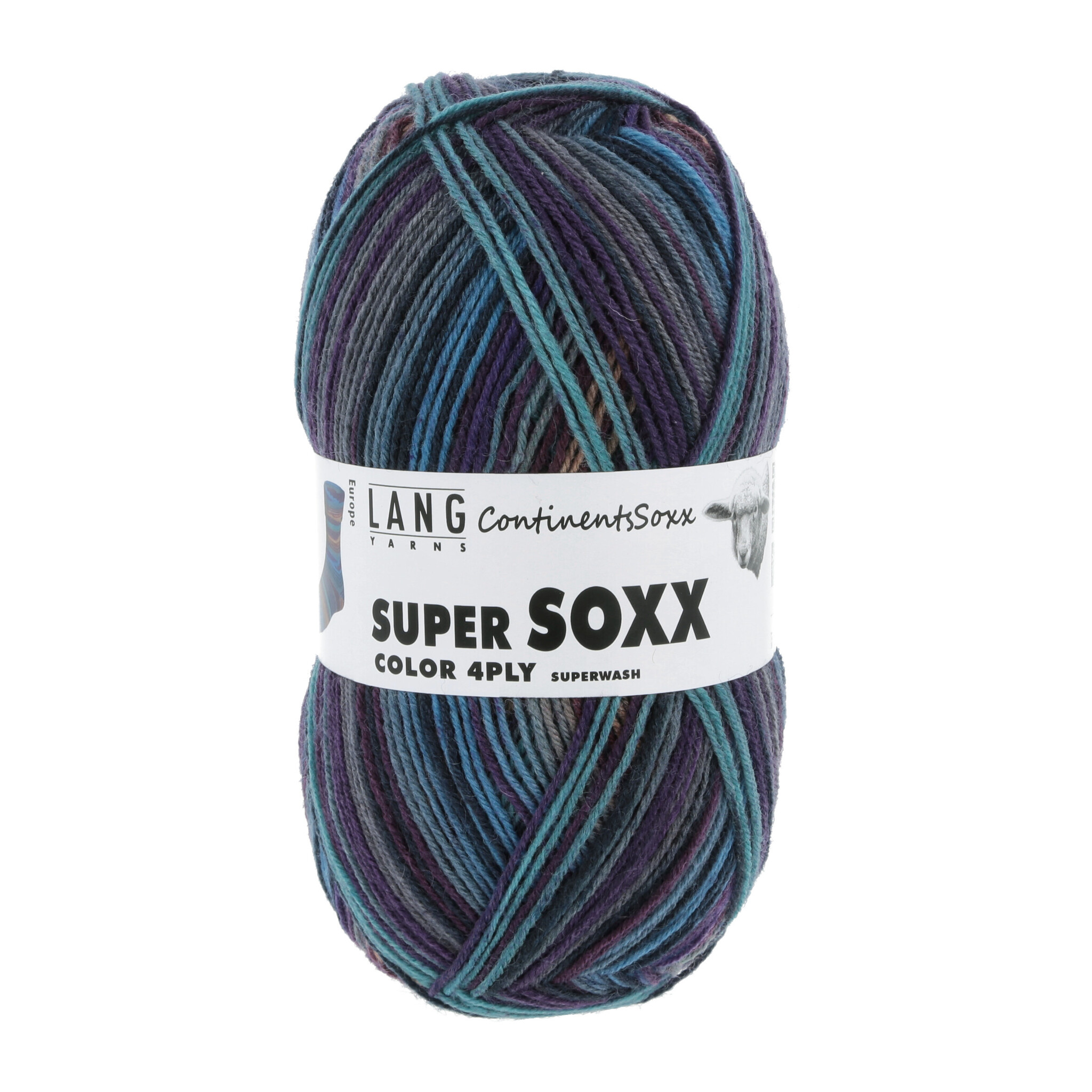 Lang Yarns Super Soxxcolor Continents Soxx - 403 - Europe