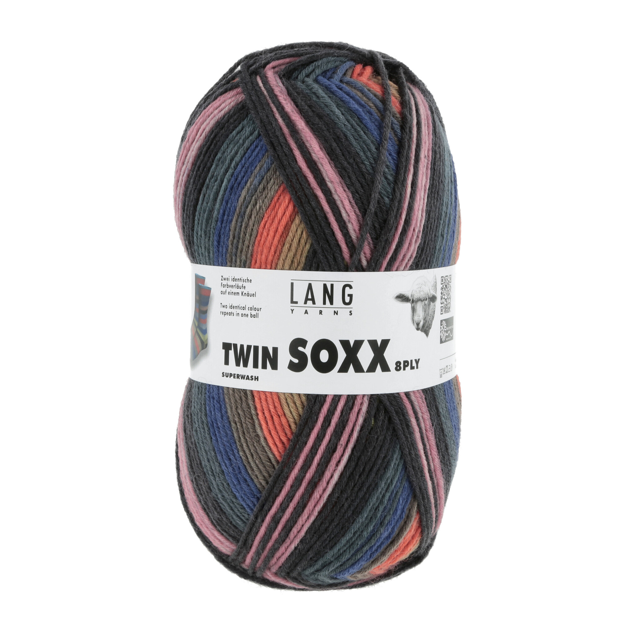 Lang Yarns Twinn Soxx 8dr. - Nr. 443