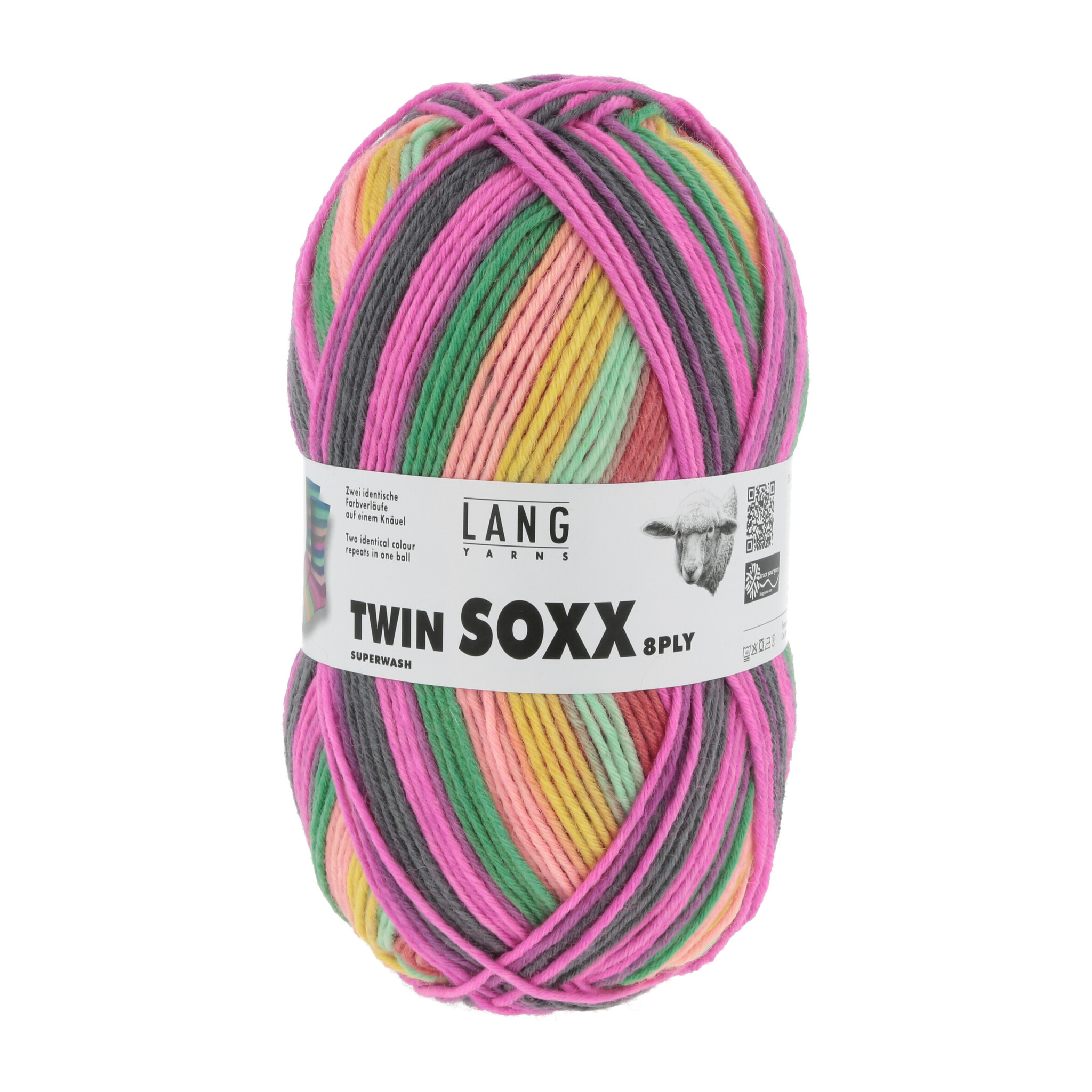 Lang Yarns Twinn Soxx 8dr. - Nr. 449