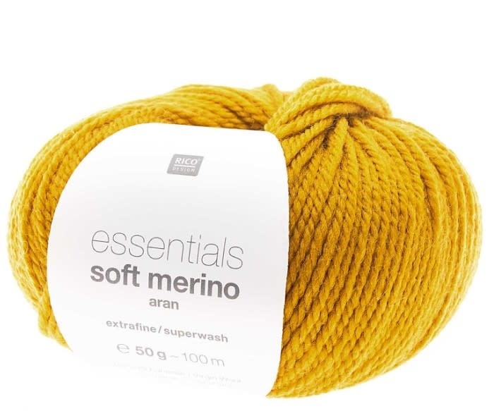 Rico Soft merino aran - Nr. 01 - mustard