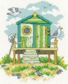 By the Sea - Green Beach Hut