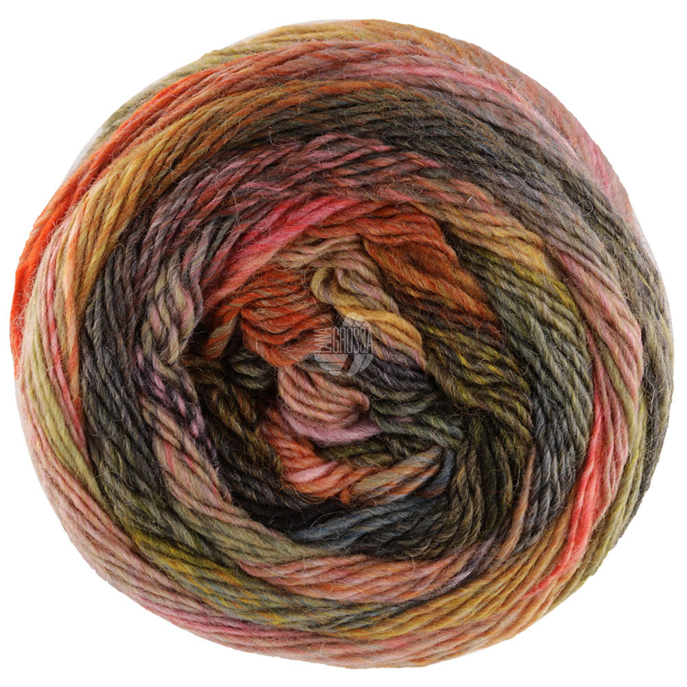 Lana Grossa Meilenweit Rainbow - 6404- grijs/bruin