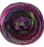 Lana Grossa Meilenweit Rainbow - 6408 - fuchsia/groen