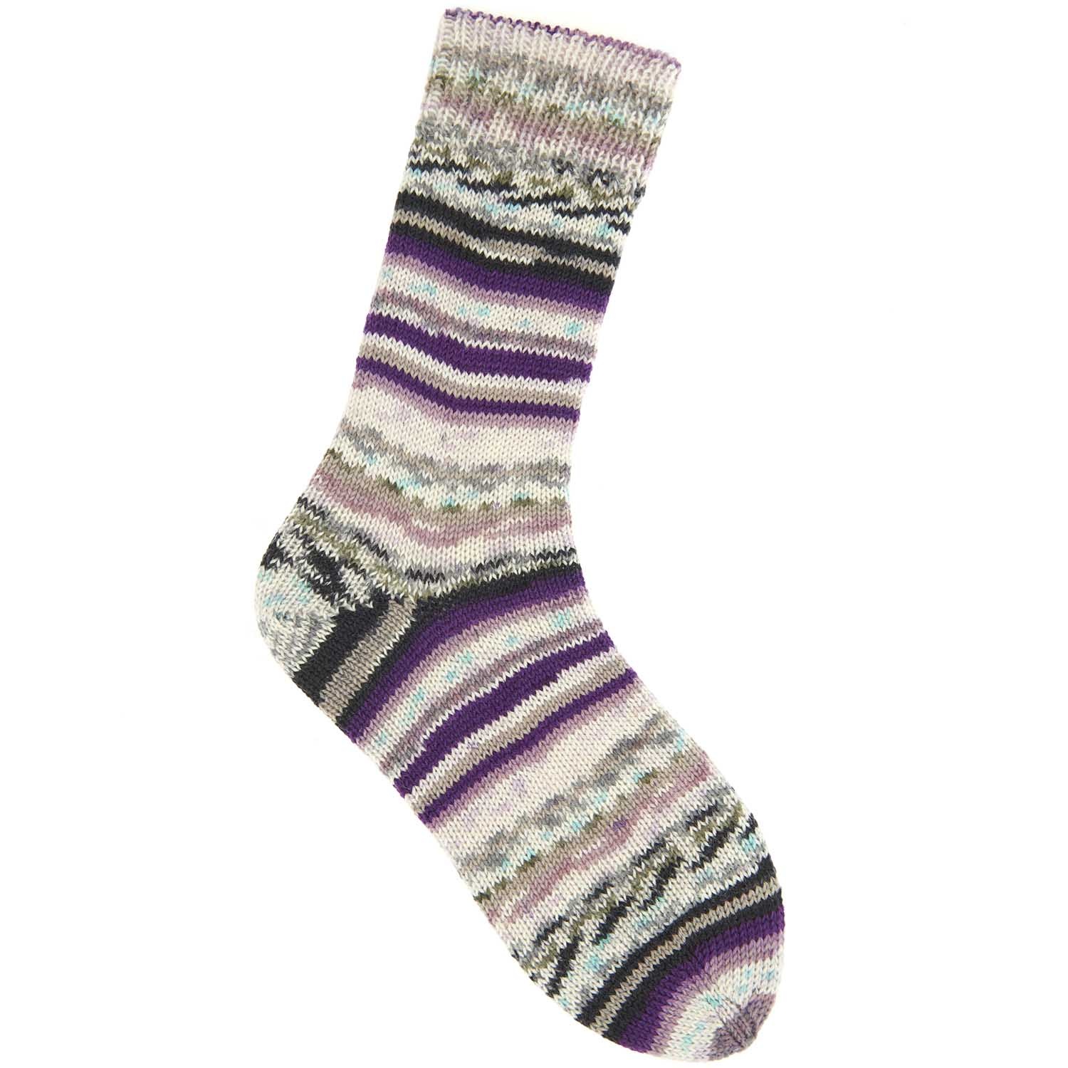 Rico design Socks Neon Fair Isle - 001- Berries