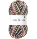 Rico design Socks Neon Fair Isle - 003 - Stylo