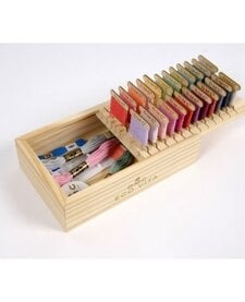 Borduurgaren opbergdoos hout