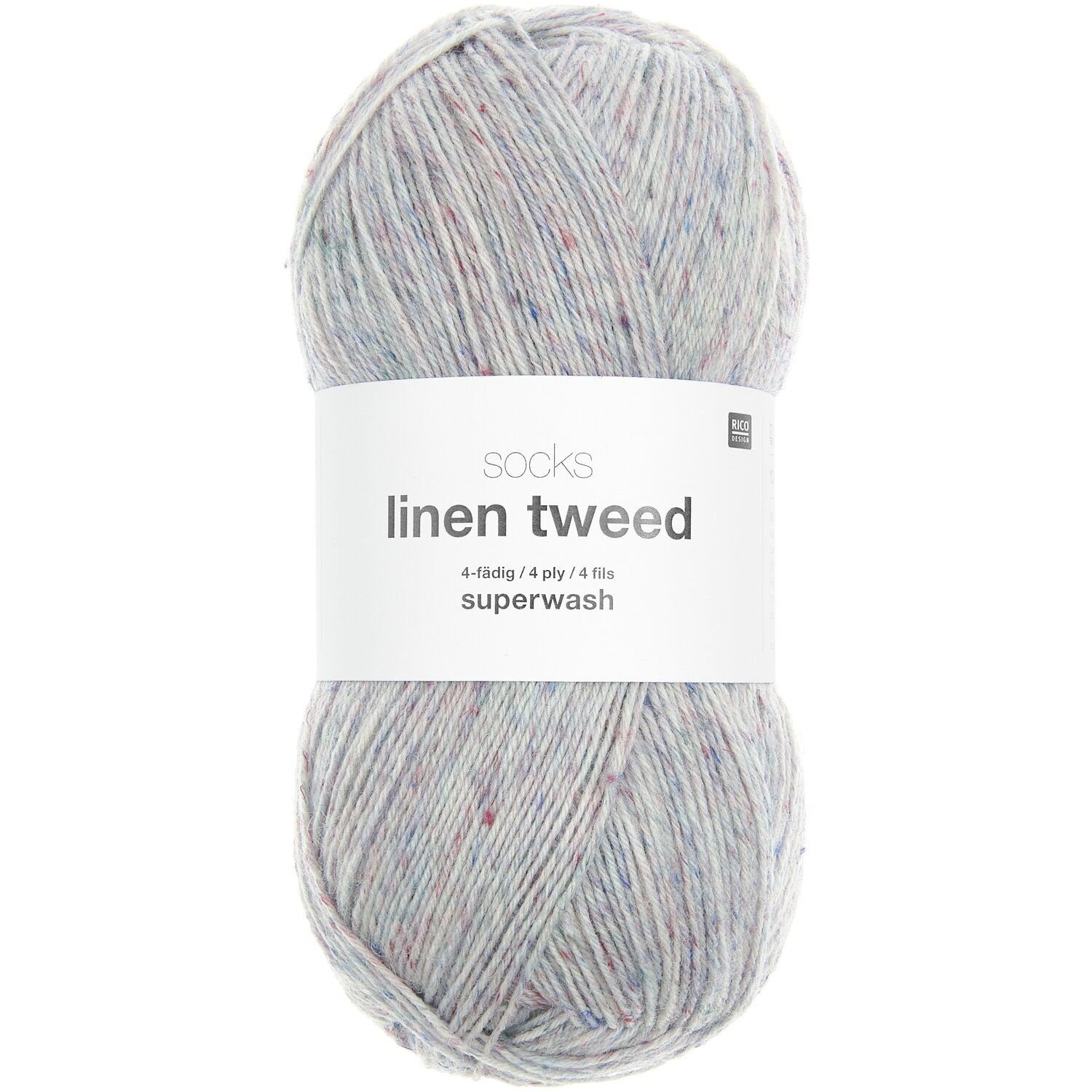 Rico Rico - Socks Linen Tweed - 04 - violet