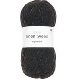 Rico Rico - Socks Linen Tweed - 07 - zwart