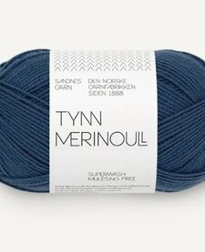 Tynn Merino Ull - Nr.  6062 - Dark blue