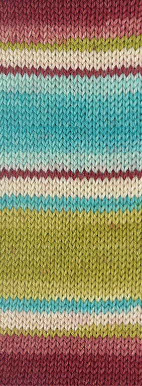 Lana Grossa Landlust "Die Sockenwolle" - 136 - lime/aqua