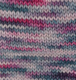 Lana Grossa Meilenweit Vintage socks - 1051 - grijs/rood