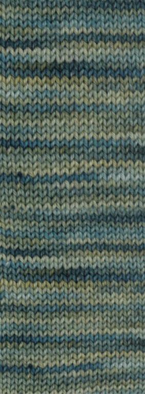 Lana Grossa Meilenweit Vintage socks - 1052 - grijs/groenblauw