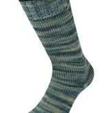 Lana Grossa Meilenweit Vintage socks - 1052 - grijs/groenblauw